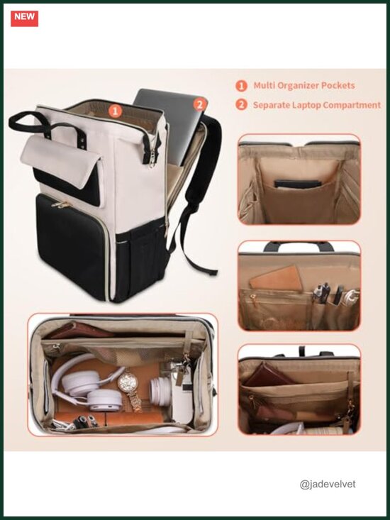 Laptop Backpack with Detachable Insulated Lunch Box, 17.3 Inch main image 6